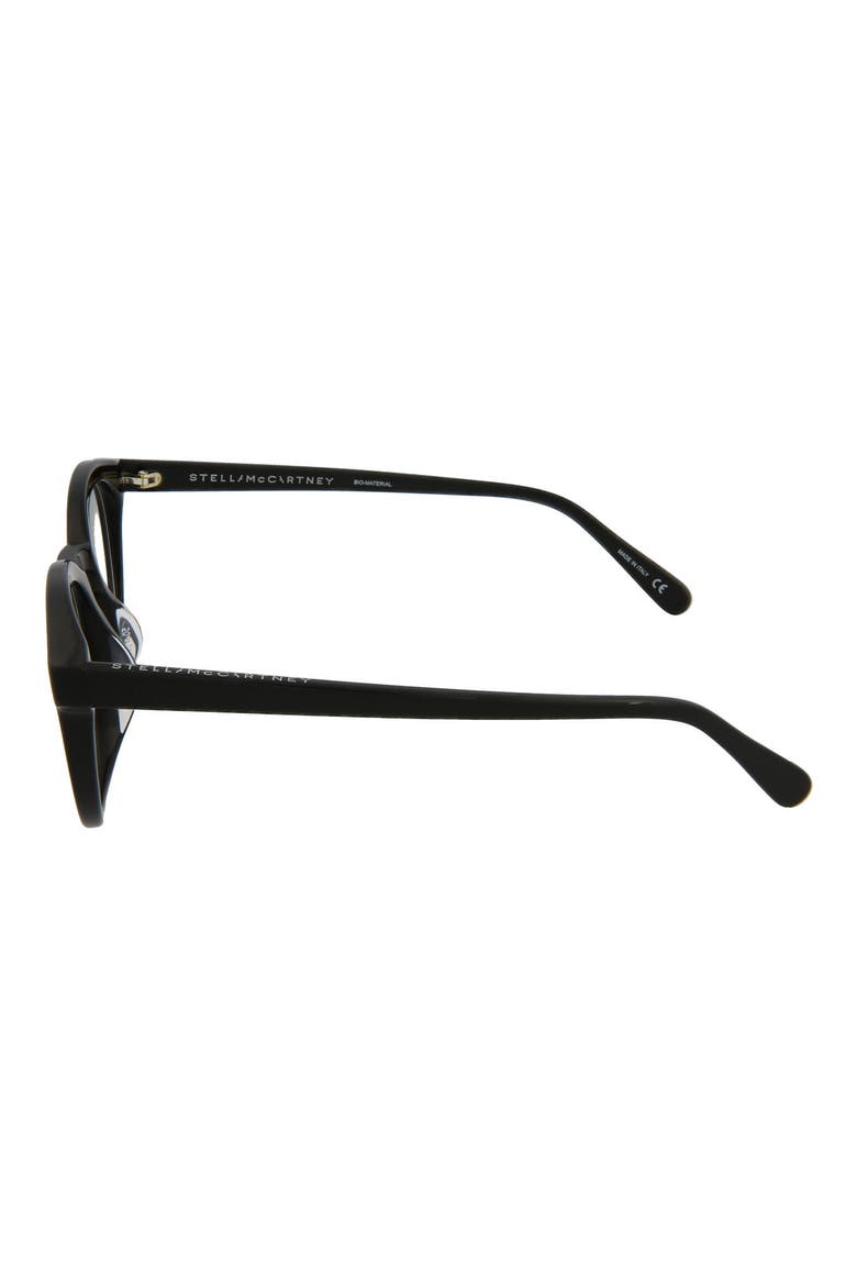 50mm Round Optical Frames, Alternate, color, BLACK BLACK TRANSPARENT/ TRN
