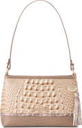 Brahmin Lorelei Croc Embossed Leather Shoulder Bag
