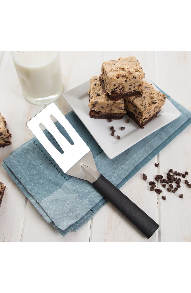 Rada Cutlery 3.375-Inch Slotted Turner Spatula, Alternate, color, Black