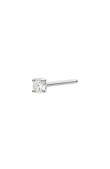 14K Gold Single Diamond Stud Earring