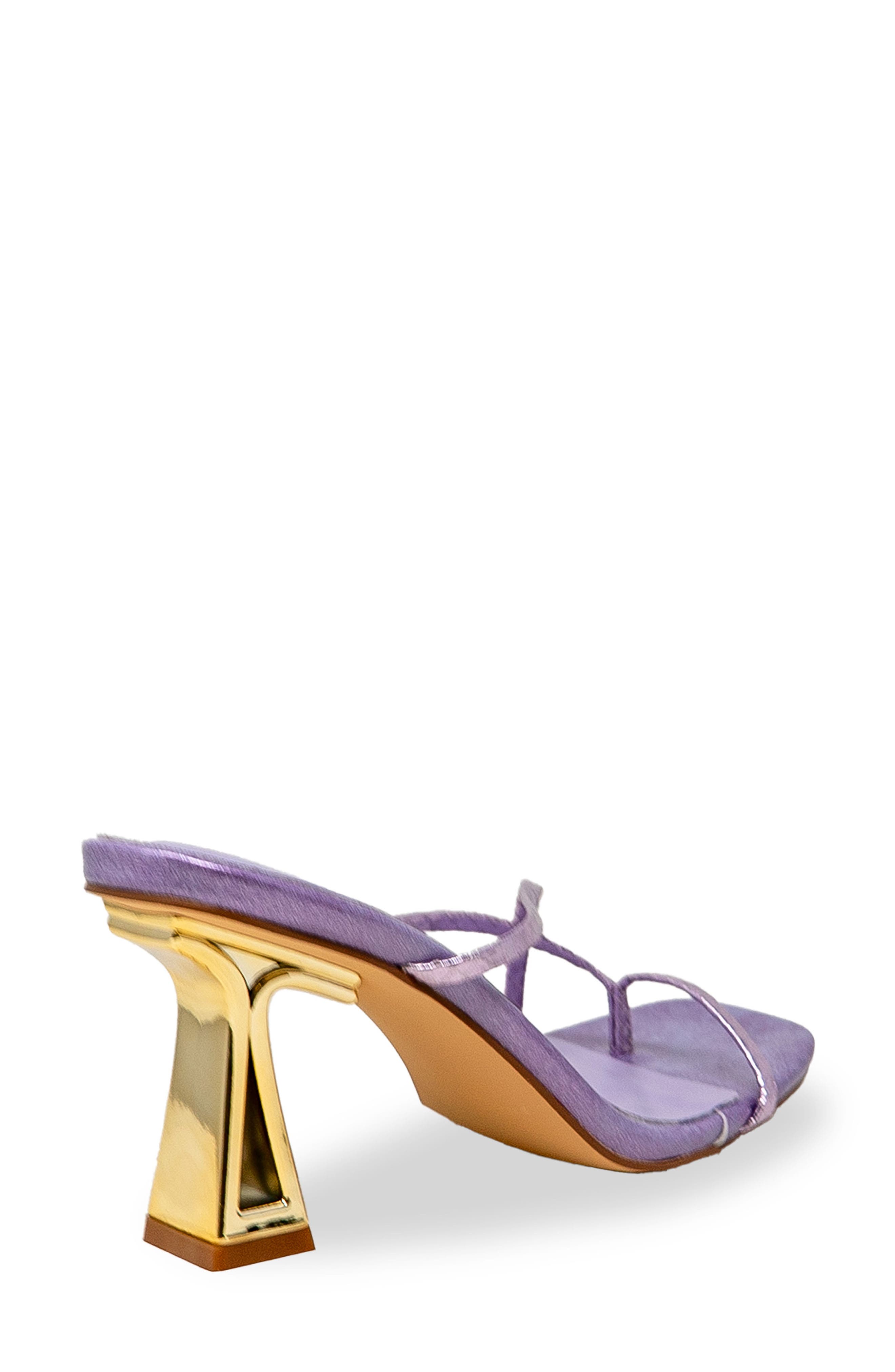 Sculpted Strappy Toe Post Sandal, Alternate, color, PURPLE METALLIC
