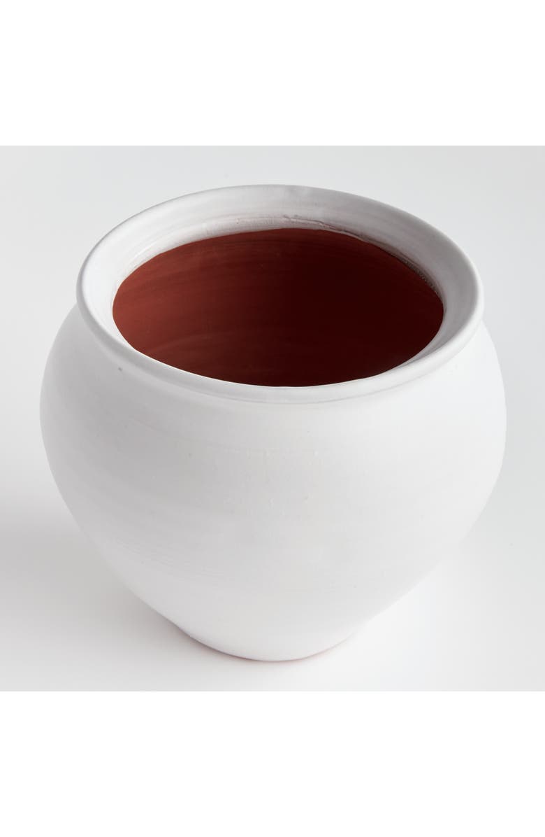 Napa Home & Garden Mirela Drum Vase, Alternate, color, White