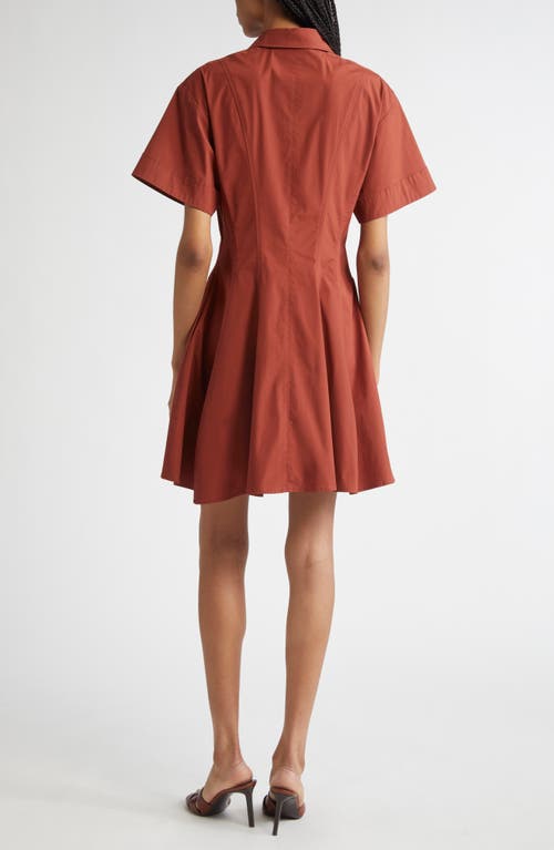 A.l.c . Dell Stretch Cotton Mini Shirtdress