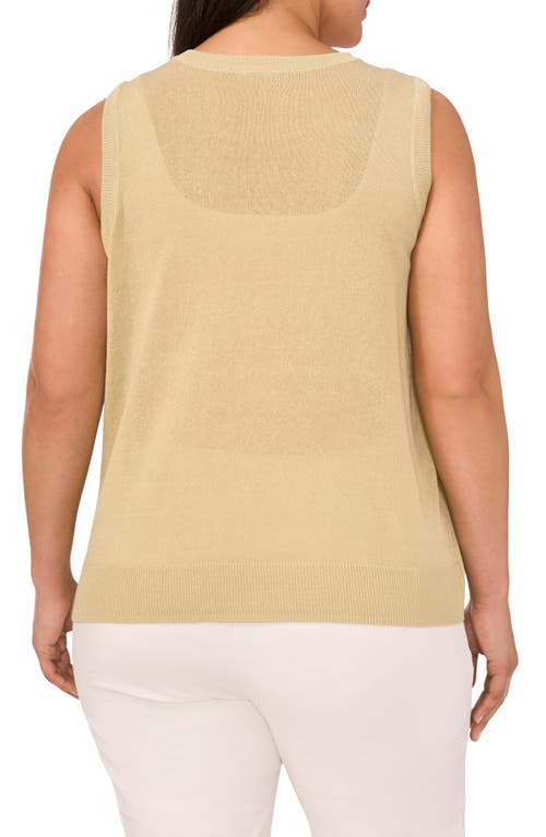 Halogenr Halogen(r) Crewneck Sleeveless Sweater In Soft Sage