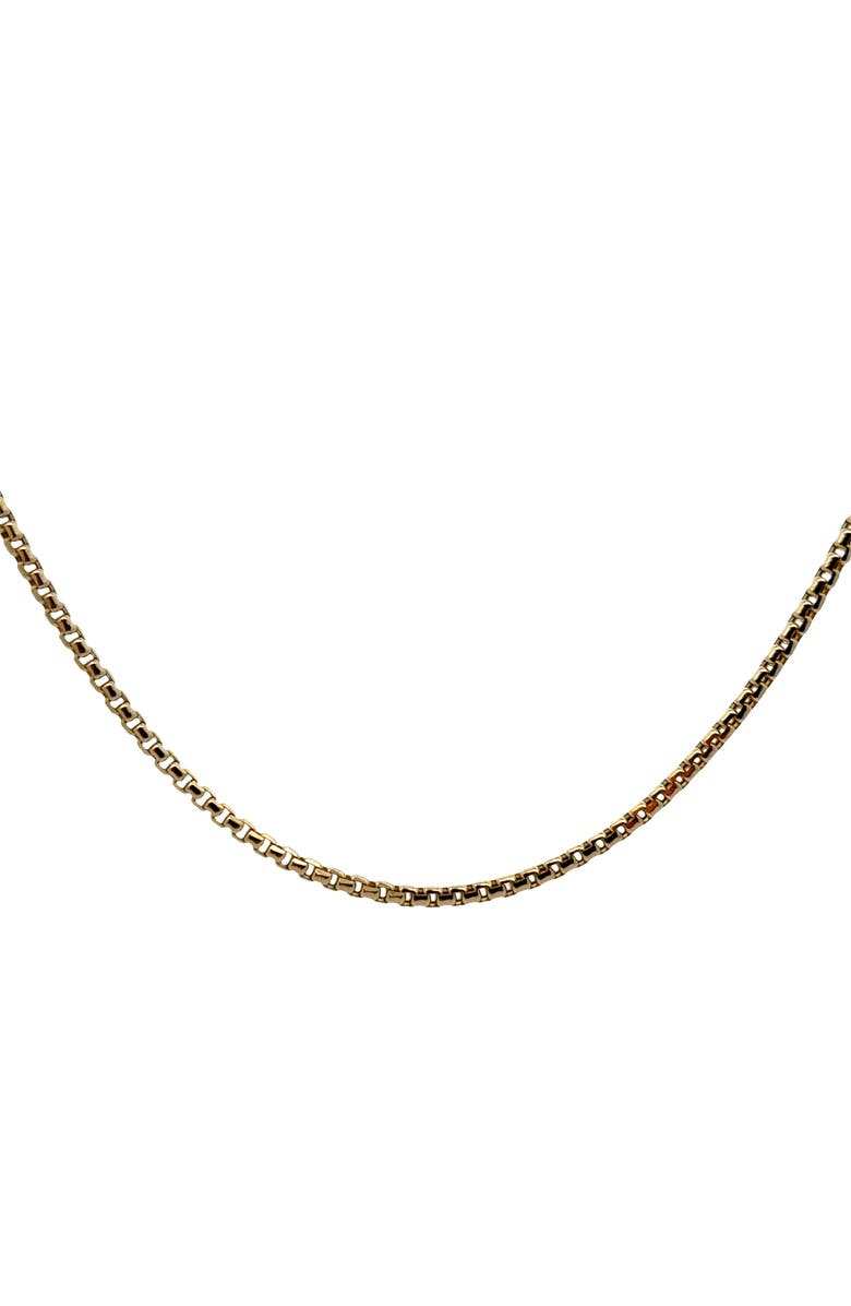 Ancona Jewelry 14K Box Link 2.3mm 20in Chain Necklace, Main, color, Yellow Gold