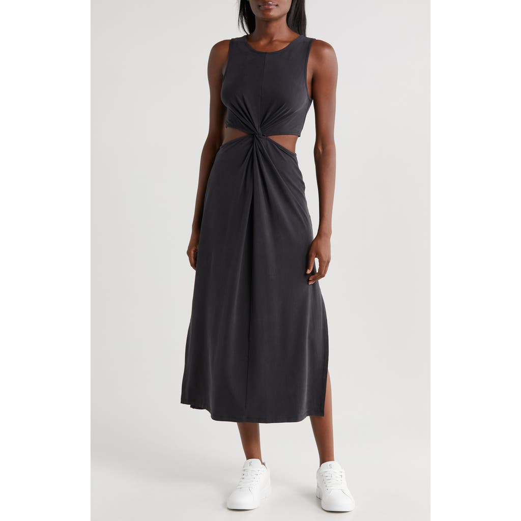 Beyond Yoga Around the World Front Twist Midi Dress in Black  product