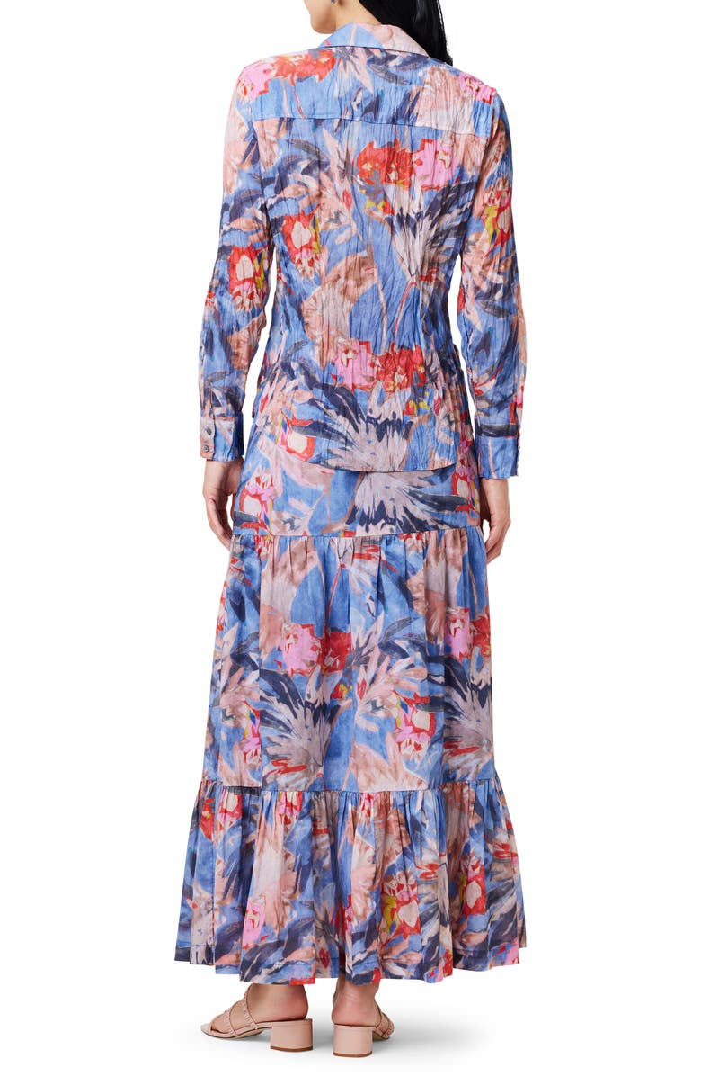 NIC+ZOE Dreamscape Crinkle Button-Up Shirt, Alternate, color,