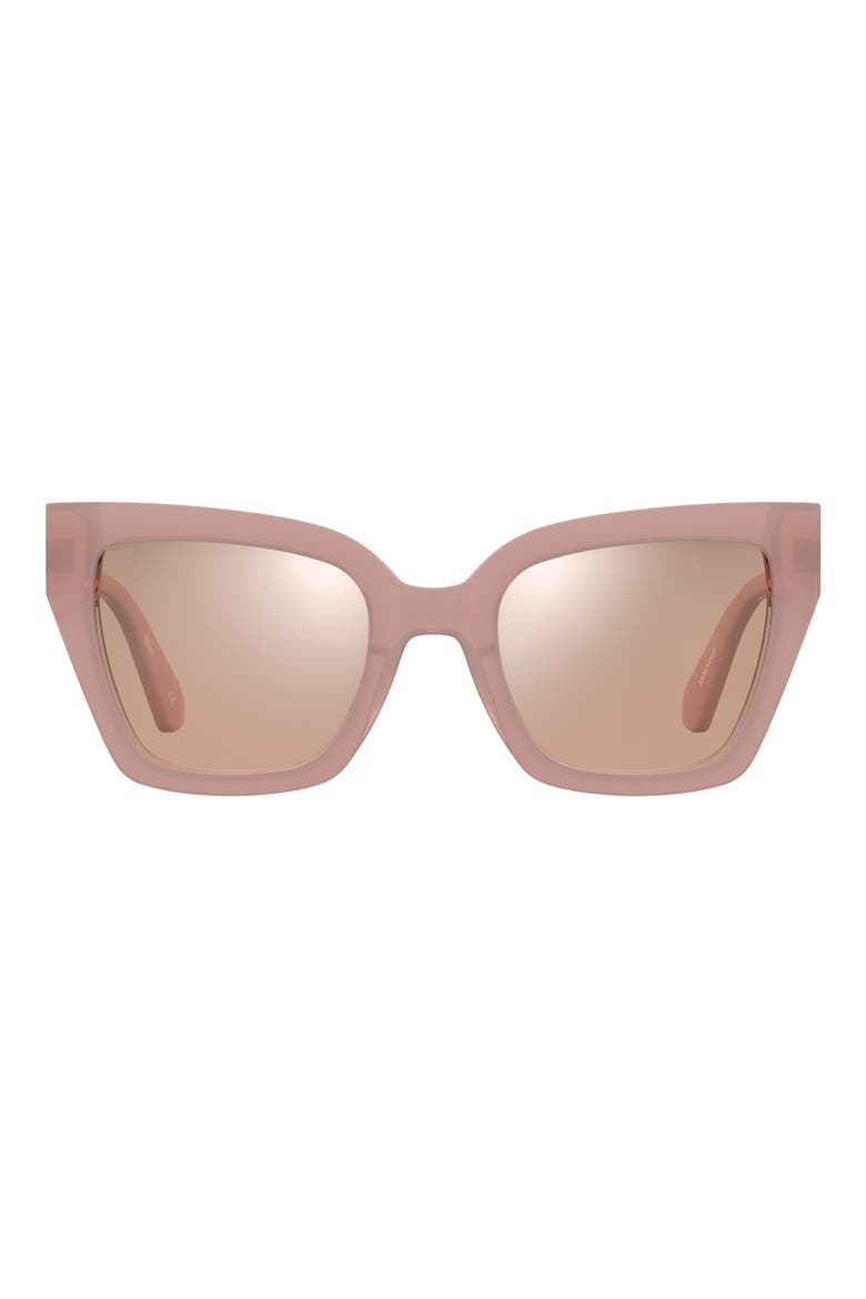 MOS161/S 53mm Rectangular Sunglasses, Main, color, PINK