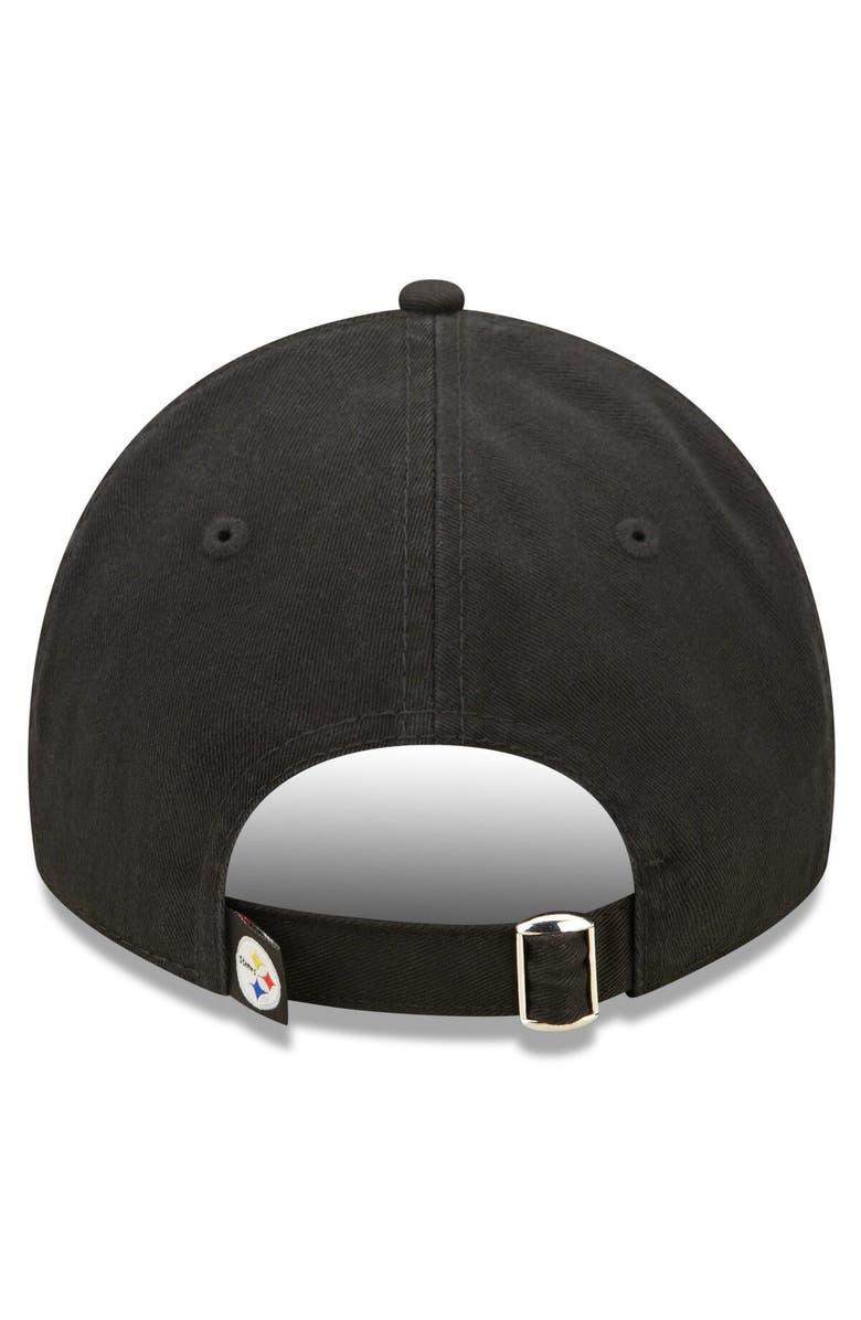 New Era Youth New Era Black Pittsburgh Steelers 2022 Sideline Adjustable 9TWENTY Hat, Alternate, color, 