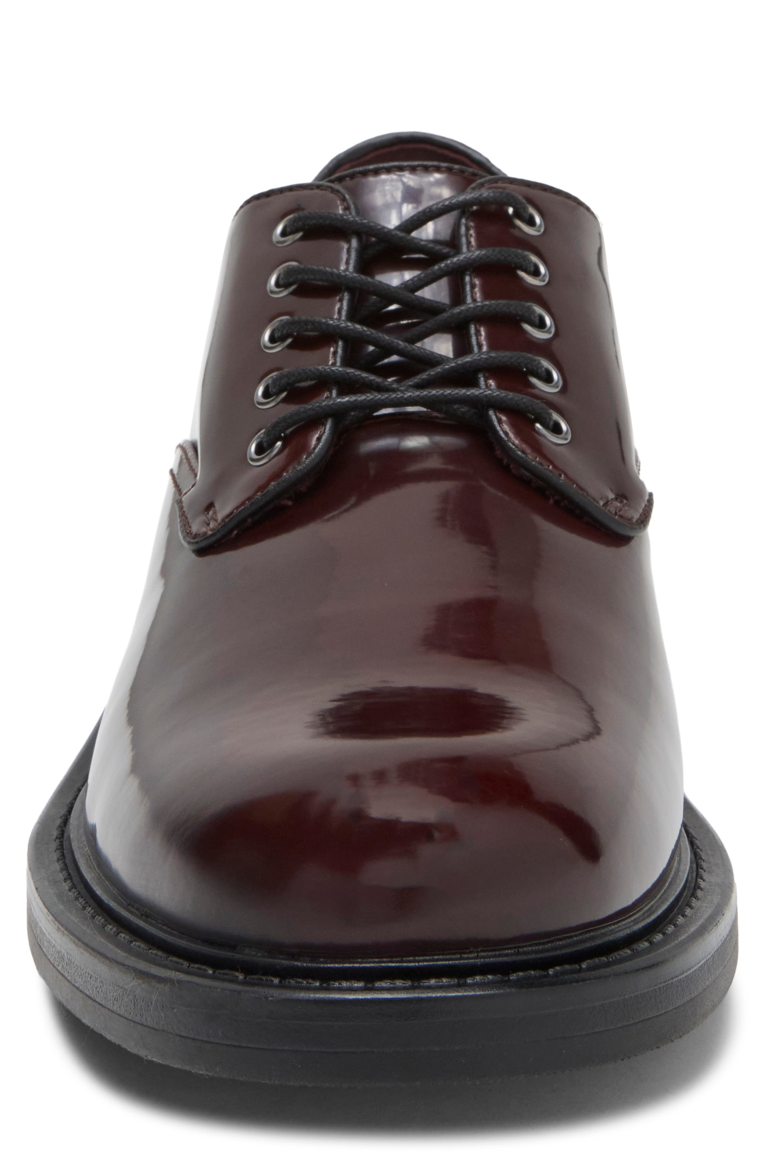 Darcio Faux Leather Plain Toe Derby, Alternate, color, OXBLOOD