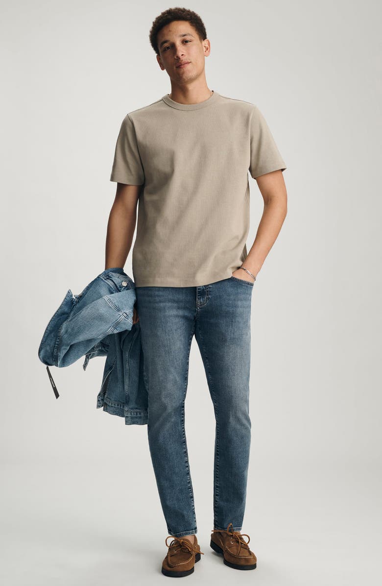 Mavi Jeans Tan Cotton Crewneck T-Shirt, Alternate, color,