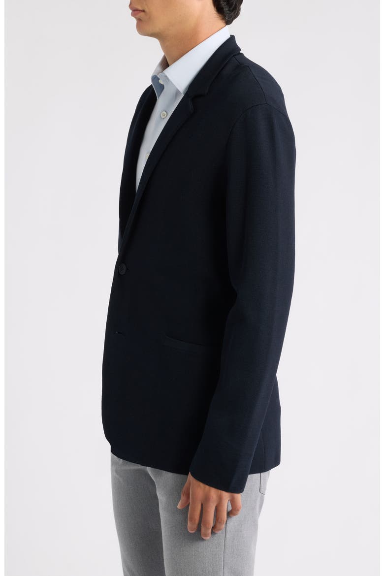 Lightweight Knit Sport Coat, Alternate, color, SOLID BLUE NAVY