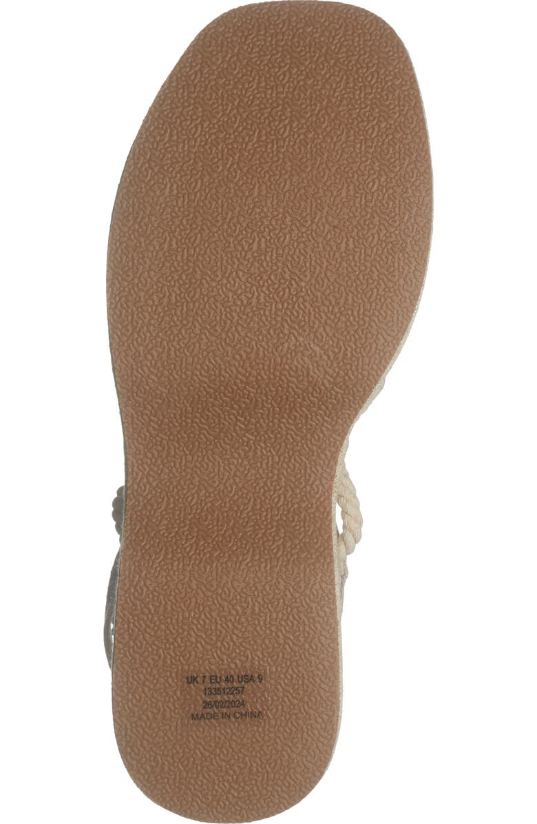 ASOS DESIGN Tari Rope Strap Wedge Platform Sandal, Alternate, color,