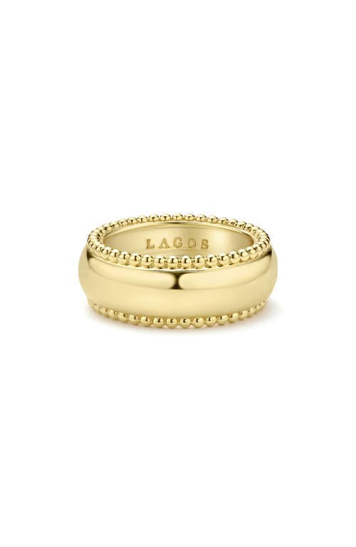 Lagos 18k Gold Anthem Band Ring In Gold