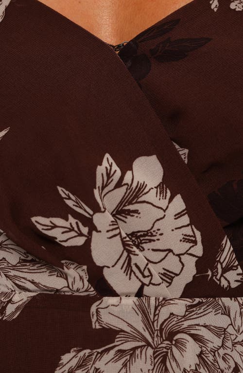 Petal And Pup Petal & Pup Madilyn Print Sleeveless Maxi Dress In Brown