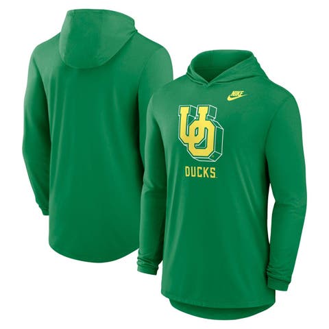 Men
s Nike Green Oregon Ducks Legacy Tri-Blend Dri-FIT Long Sleeve Hoodie T-Shirt