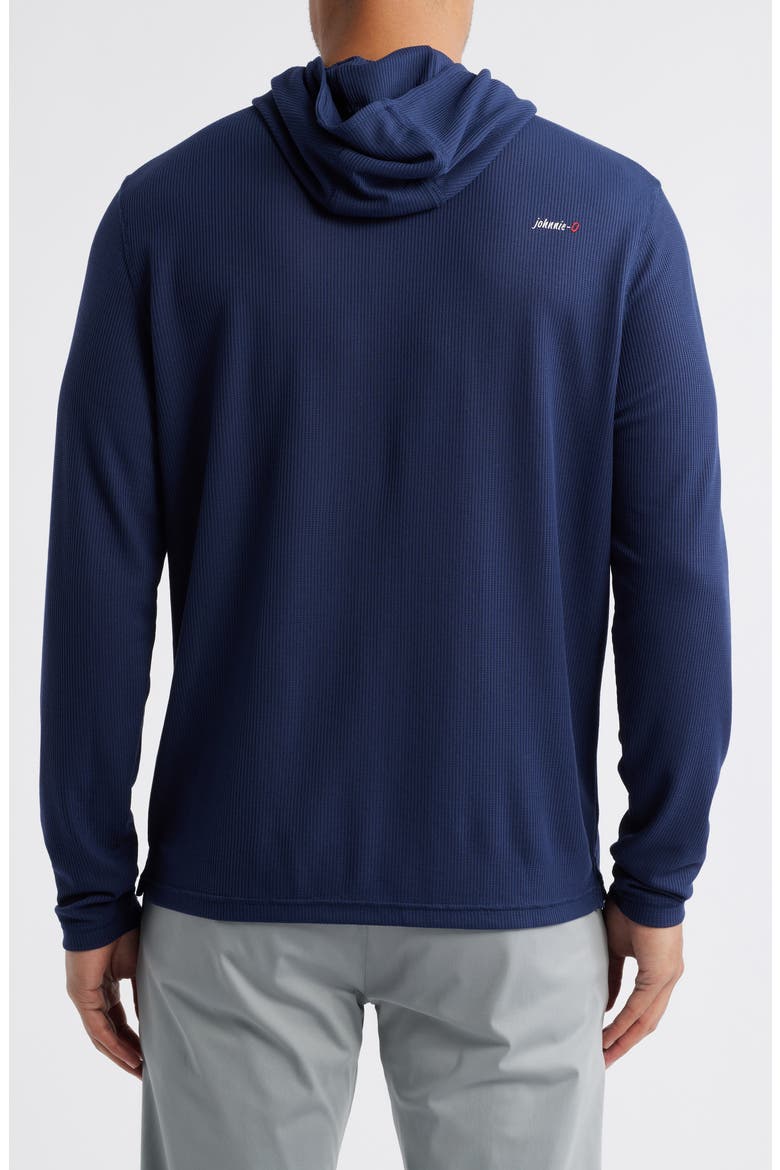 Brinson Waffle Pullover Hoodie, Alternate, color, NAVY