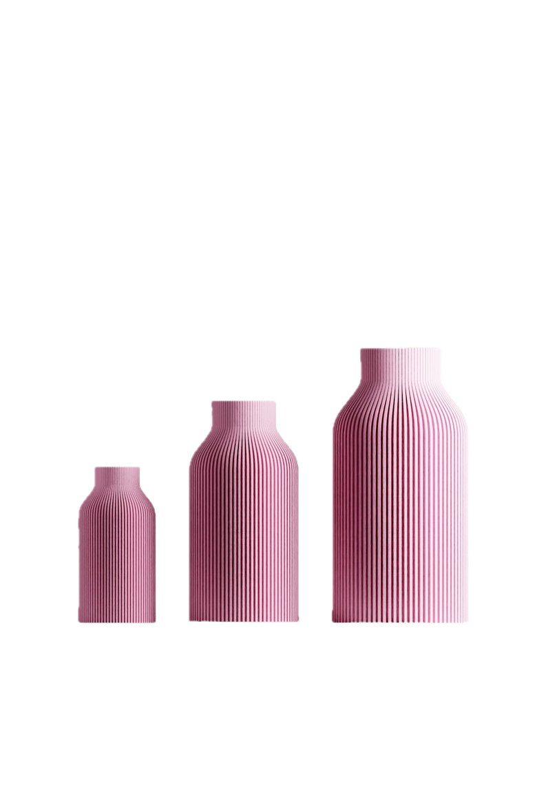 Bottle Vase, Main, color, Pink - 8"