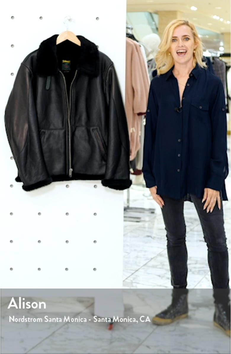 Genuine Shearling B-3 Bomber Jacket, sales video thumbnail