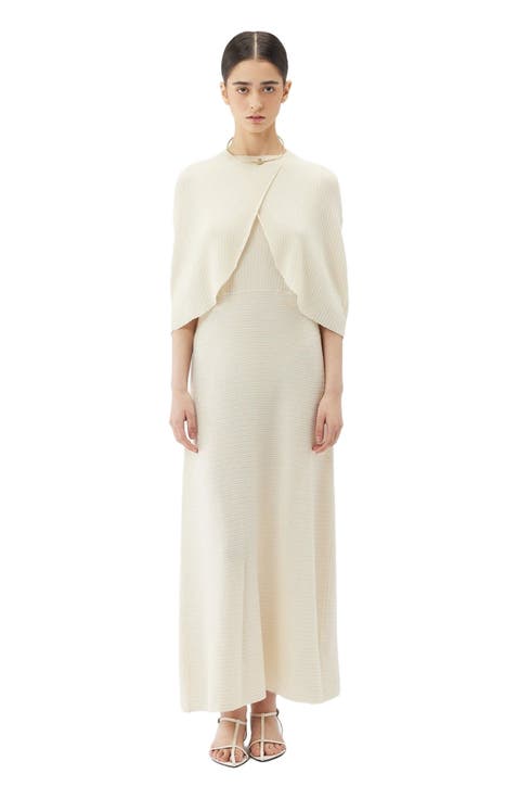 Lightweight Silk Cashmere Capelet