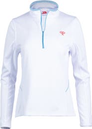 Love All Women's Tracy 1/4 Zip Jacket Stripes