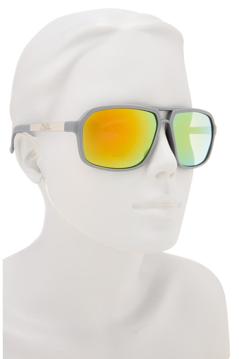 135mm Aviator Sunglasses, Alternate, color, GREY