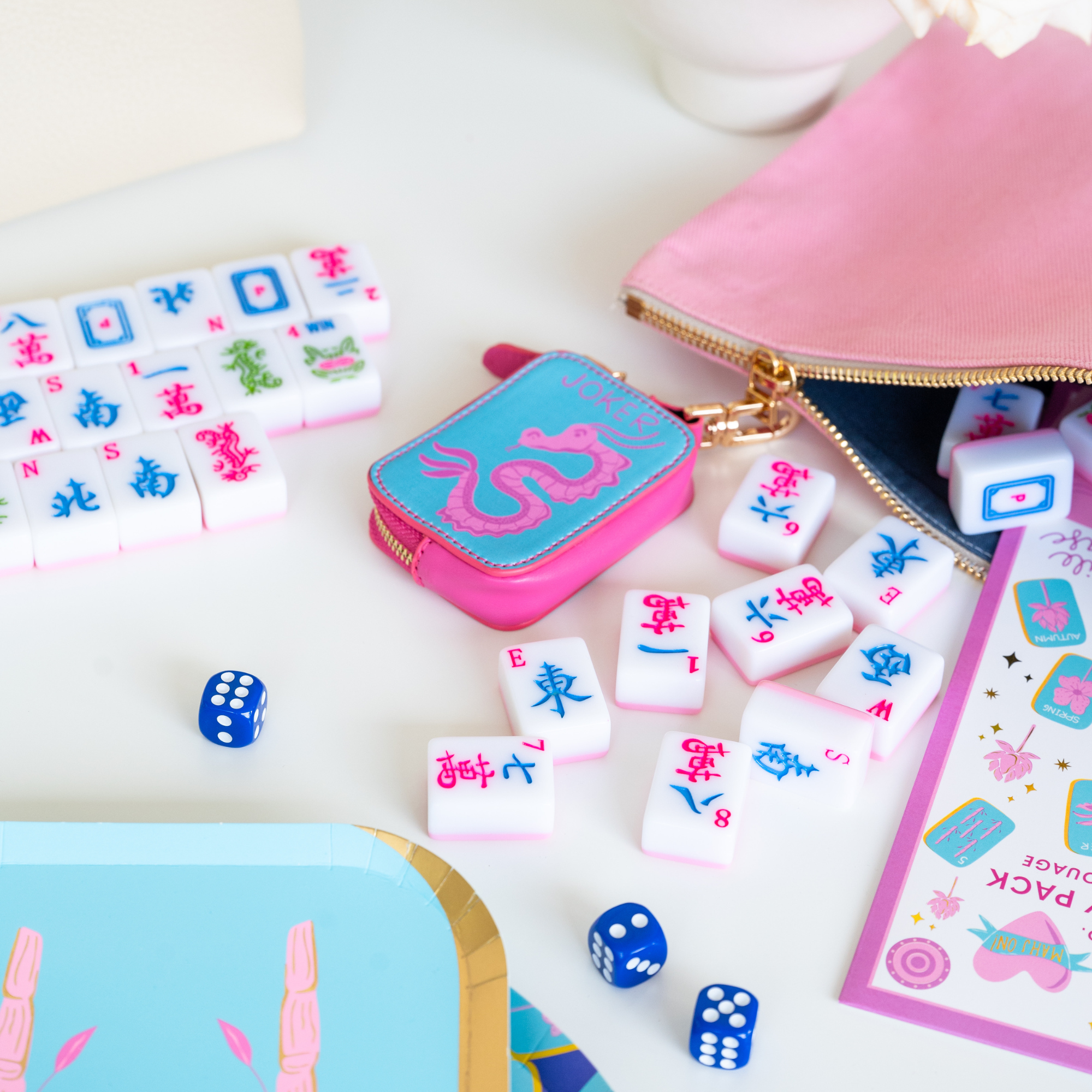 Jollity & Co. Mahjong Bag Charms, Alternate, color, Bird