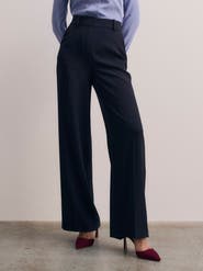 The Fold Adelaide Clever Crepe Wide Leg Trousers