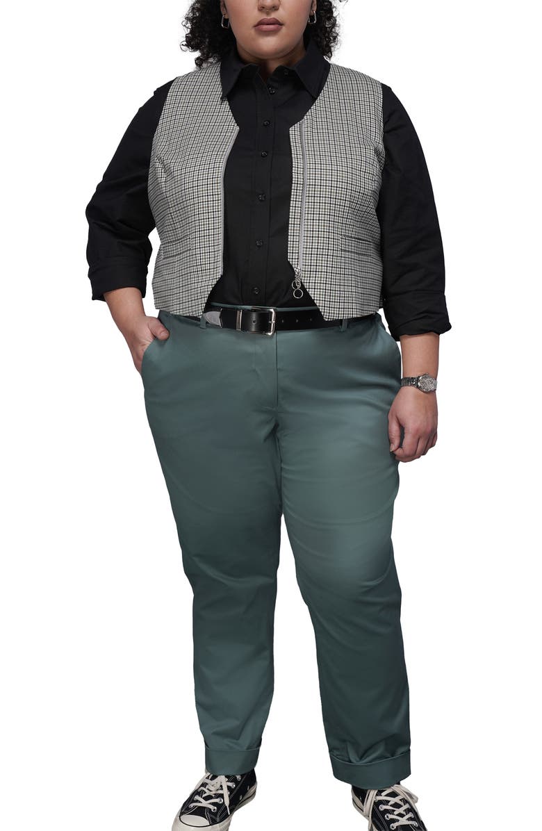 WILDFANG The Empower Zipper Vest, Alternate, color, Dark Teal