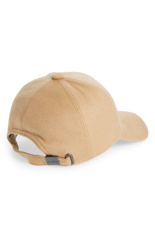 Vince Cashmere Baseball Cap In Gold