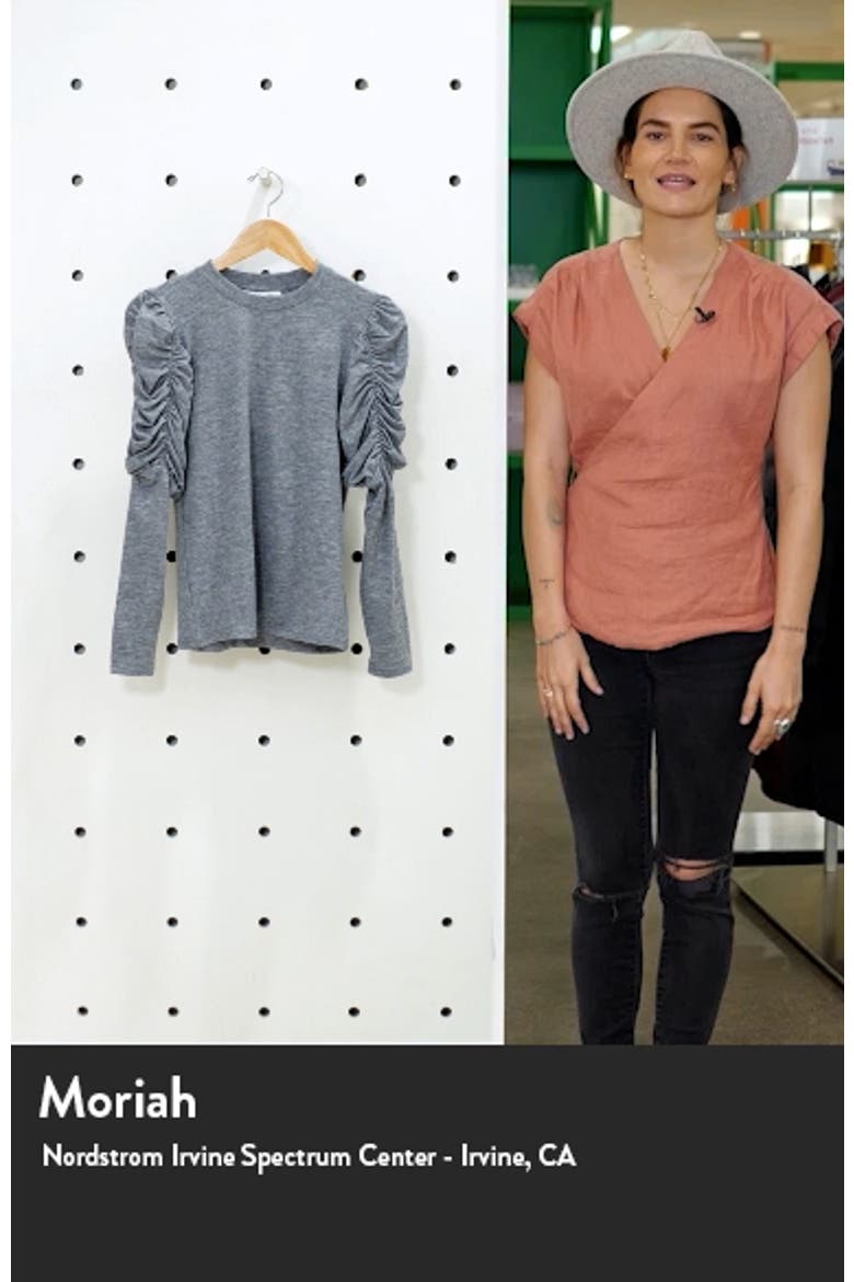 Ruched Long Sleeve Top video