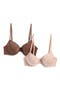 Pure Micro Lightly Lined Demi Bra - Pack of 2