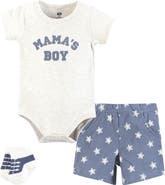 Hudson Baby Bodysuit, Short and Sock