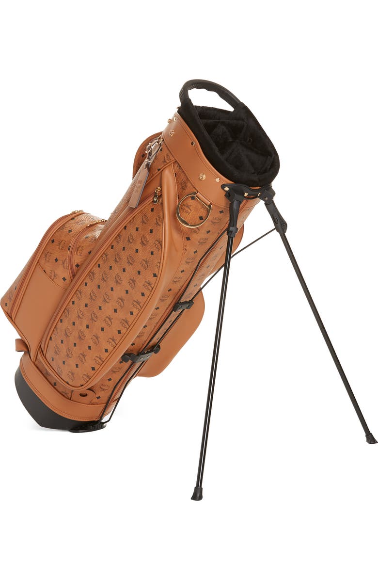 MCM Vintage Visetos Coated Canvas Golf Bag, Alternate, color,