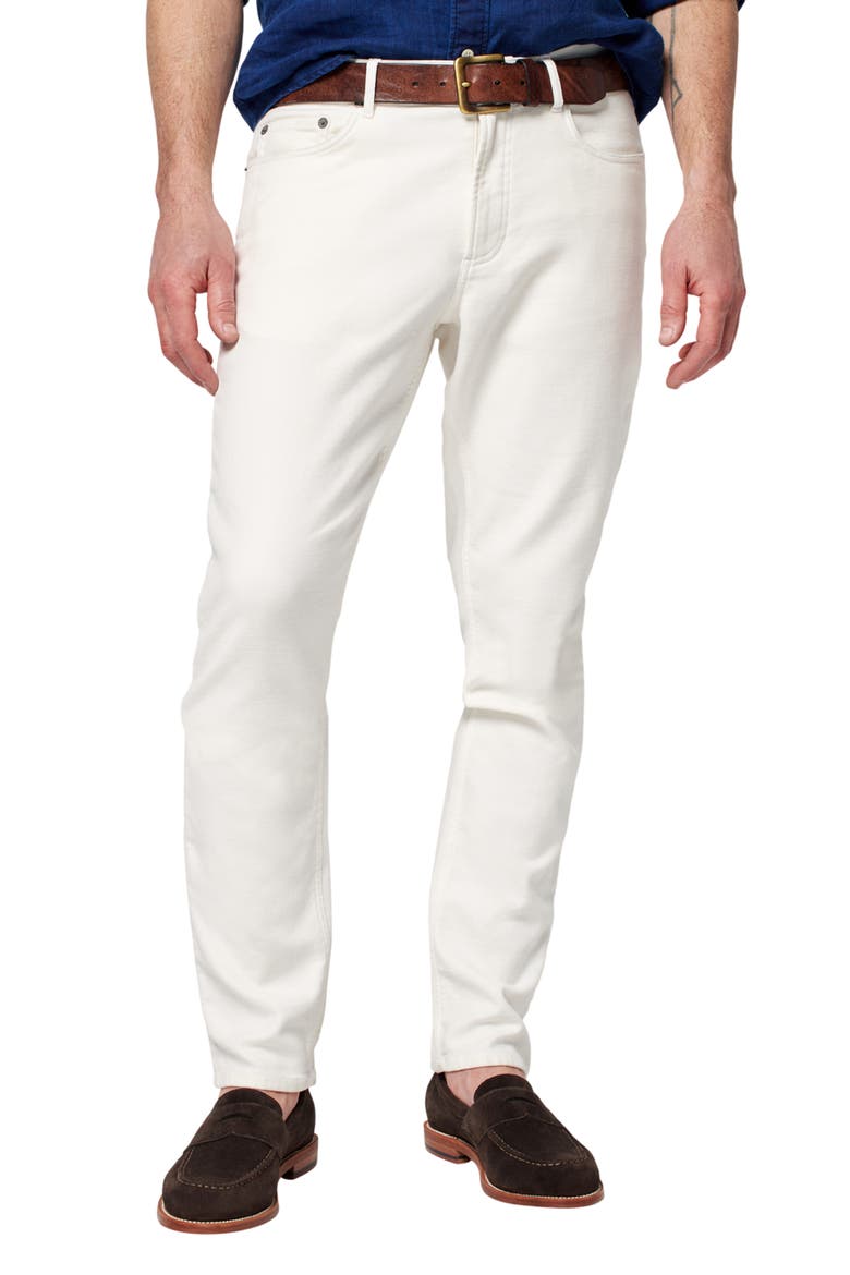 Stretch Terry Athletic Fit Straight Leg Five-Pocket Pants, Main, color, CABO BLANCO