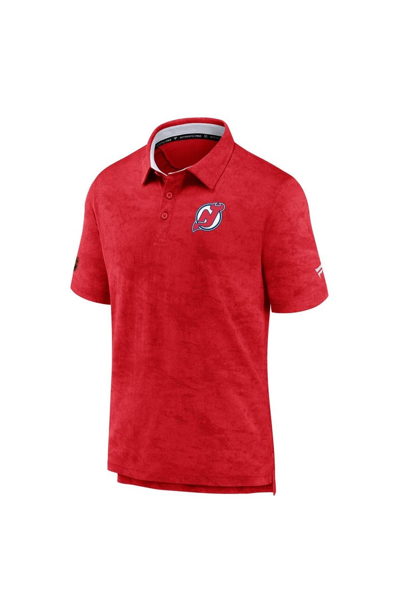 FANATICS Men's Fanatics Branded Red New Jersey Devils Special Edition 2.0 Authentic Pro Polo, Alternate, color, 