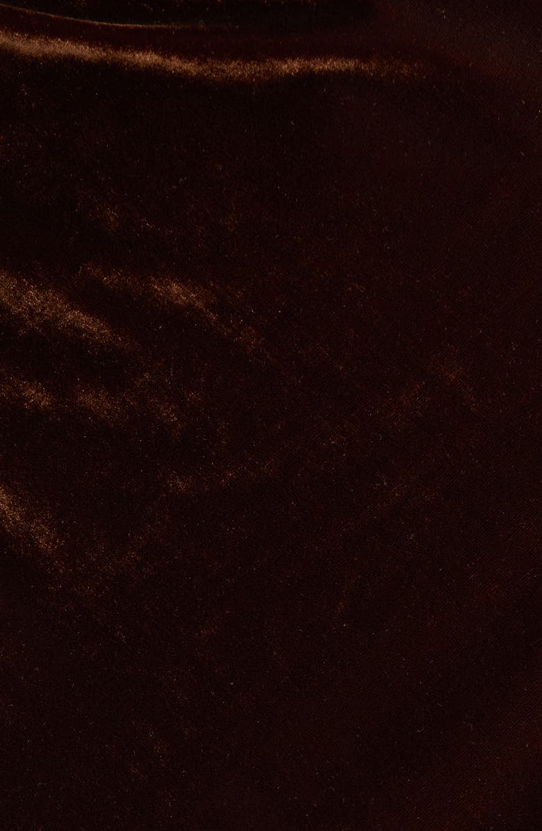 ASTR the Label Valery Sleeveless Velvet Midi Dress, Alternate, color, Brown