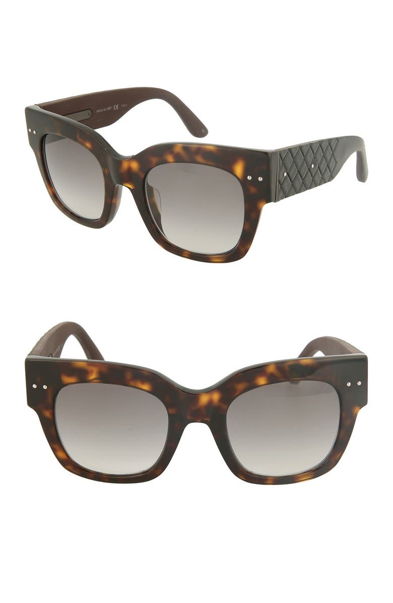 Bottega Veneta 49mm Core Oversized Square Sunglasses, Main, color,