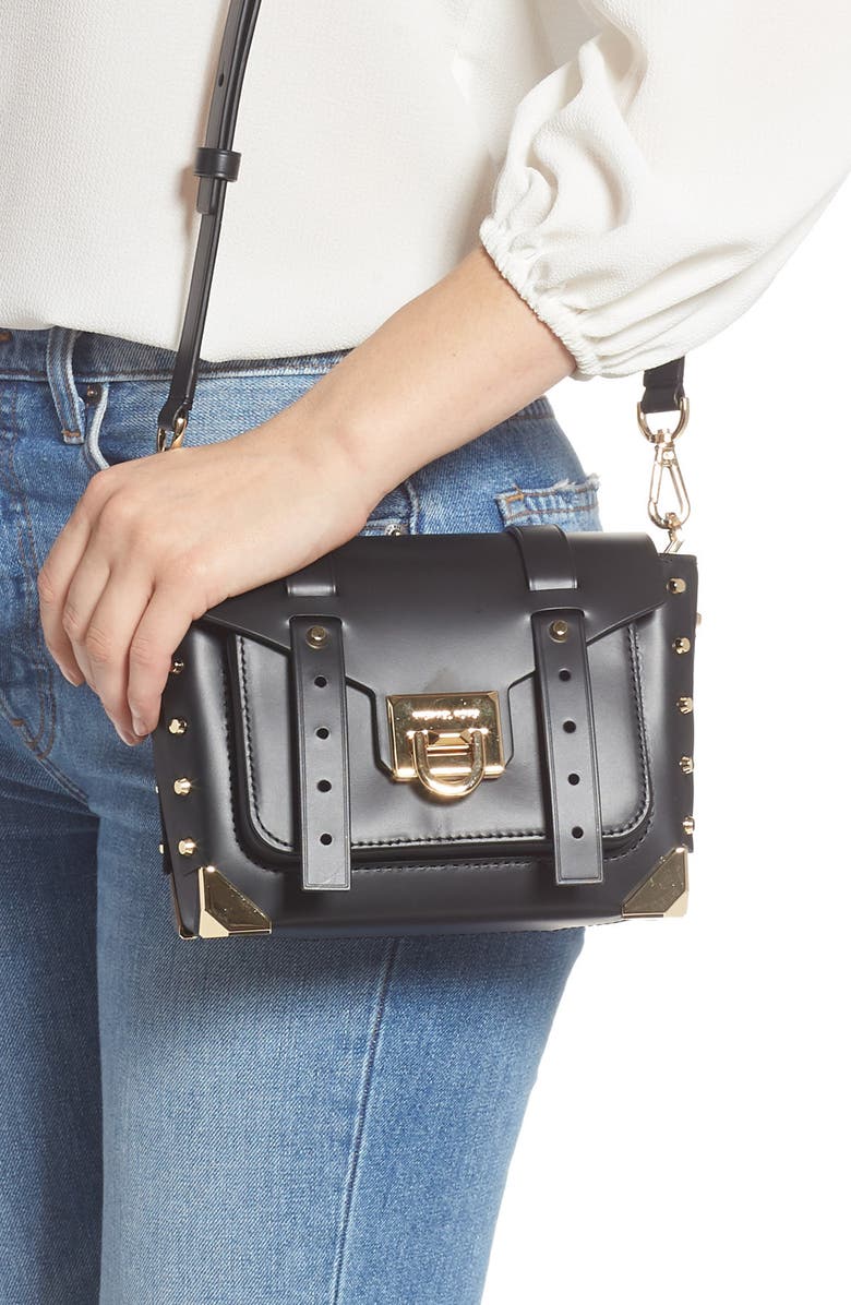 MICHAEL Michael Kors Small Manhattan Leather Crossbody Bag, Alternate, color,