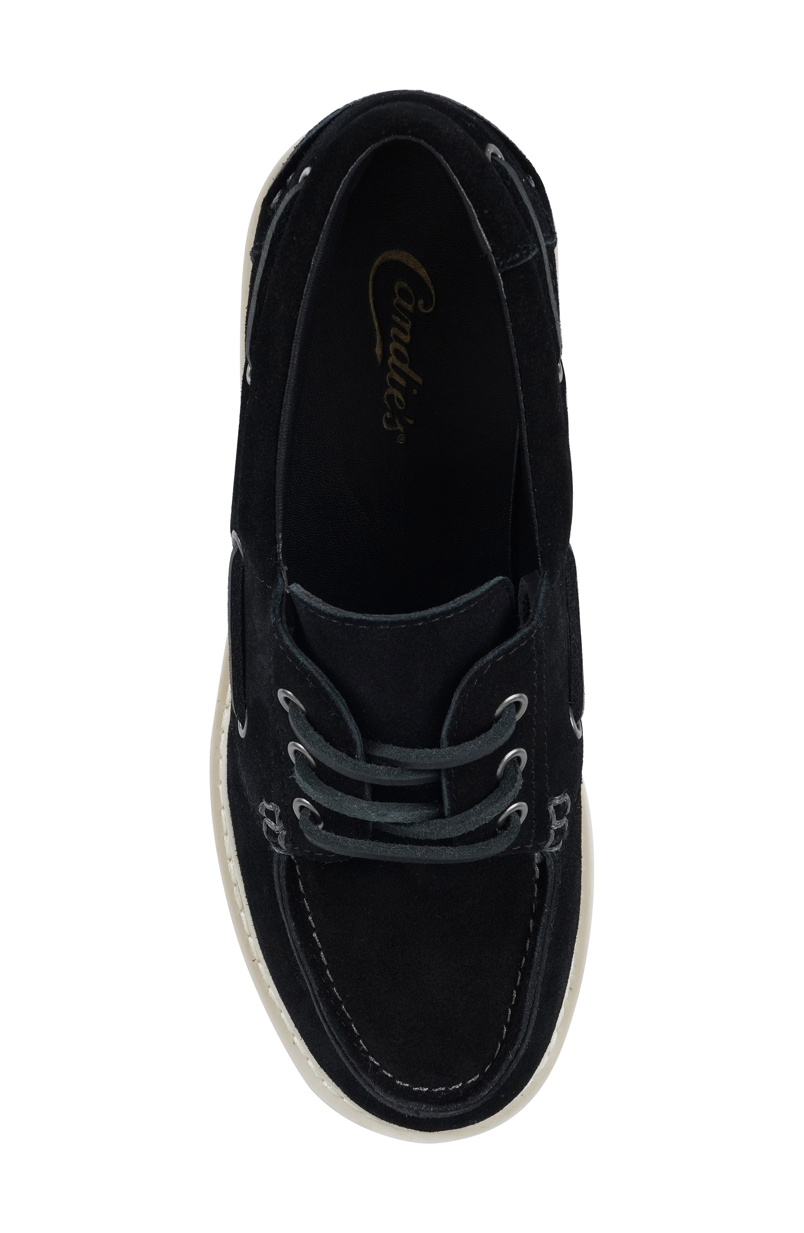 Candie's Biz Platform Loafer, Alternate, color, Black