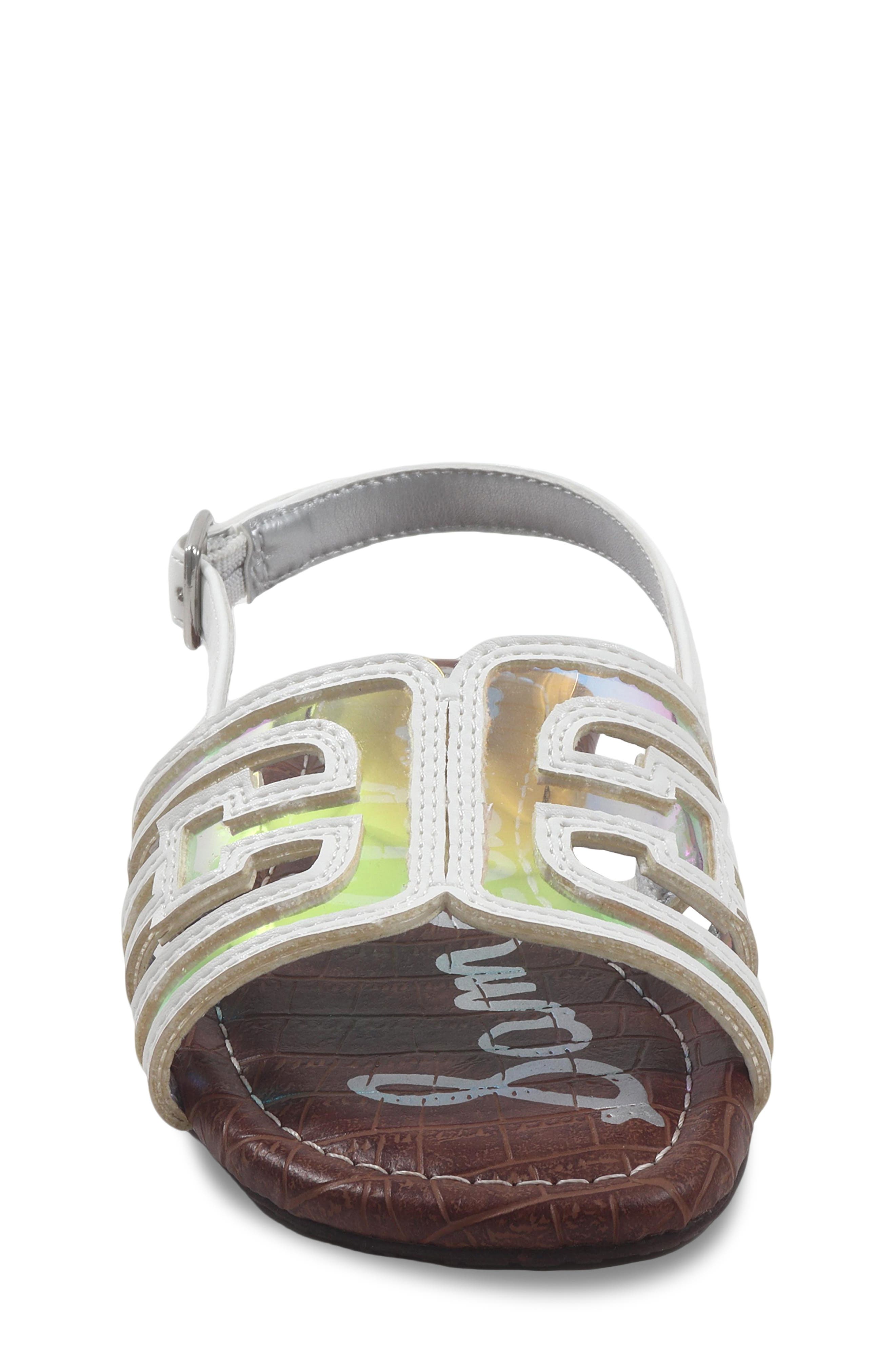Sam Edelman Kids' Bella Slingy Sandal, Alternate, color, White