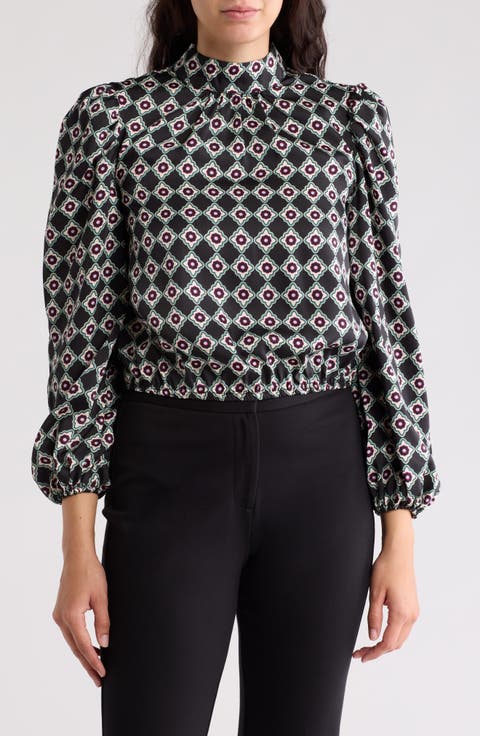 Seraphine Long Sleeve Mock Neck Top