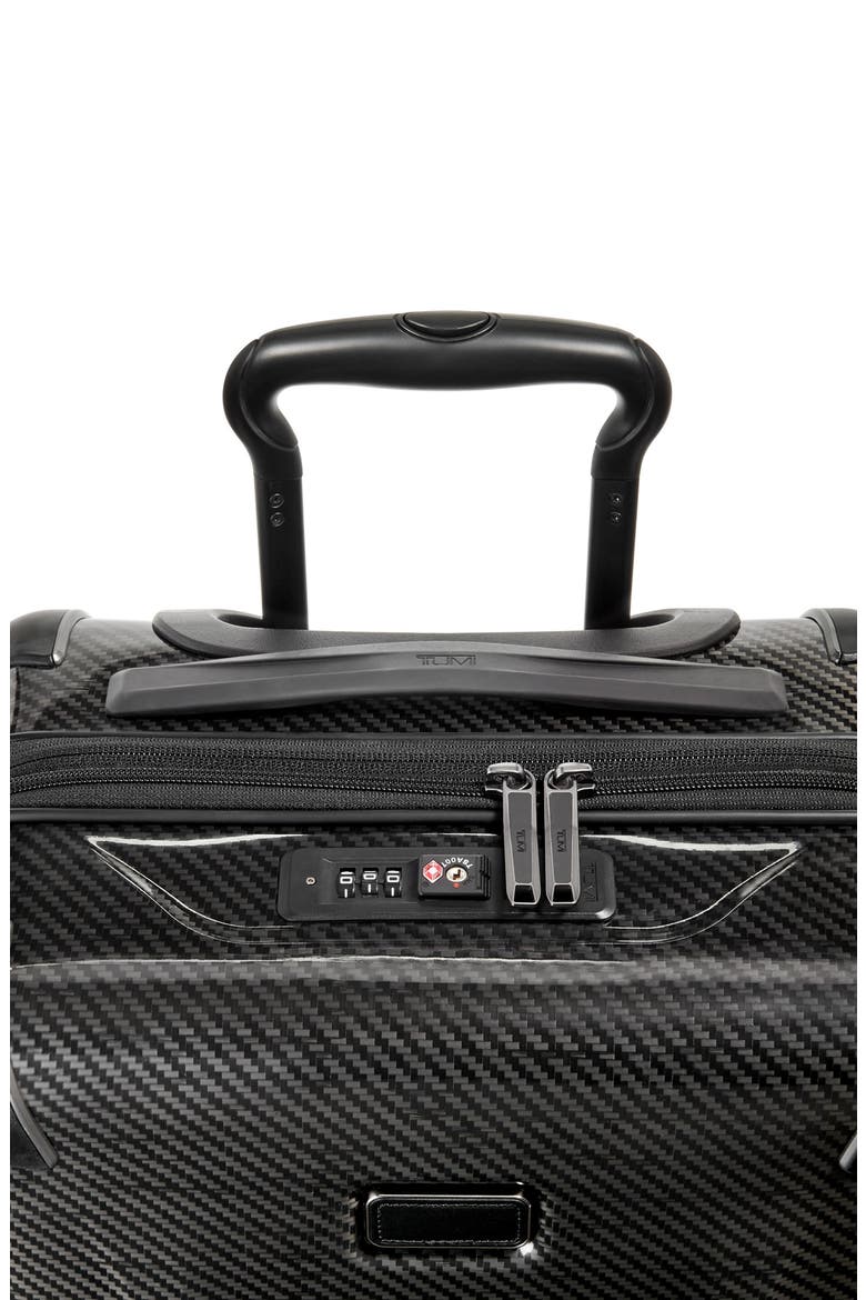 International Expandable 4 Wheeled Carry-On Bag, Alternate, color, BLACK/ GRAPHITE