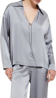 ottod'Ame Viscose Blouse With Tie