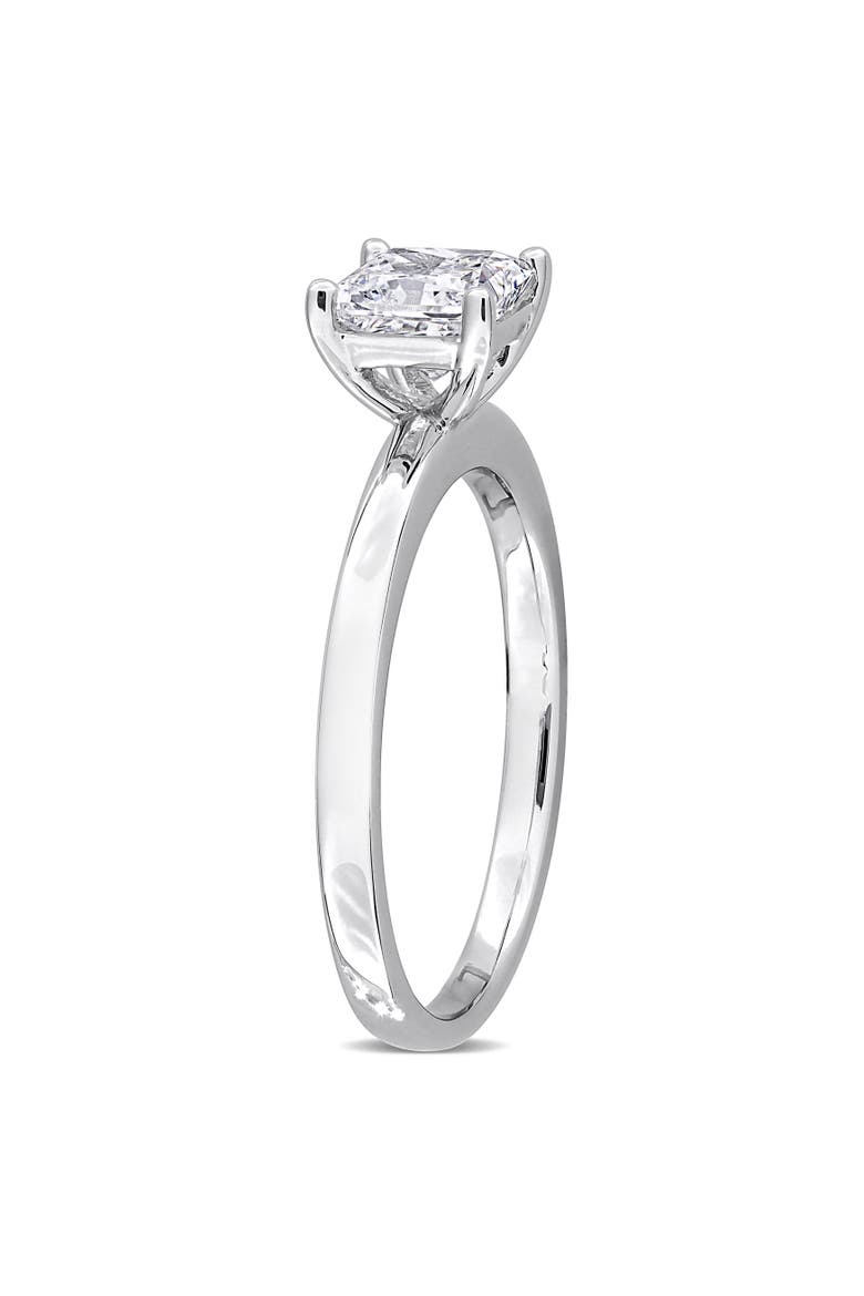Lab-Grown Diamond  Princess Solitaire Ring 10k, Alternate, color, White Gold