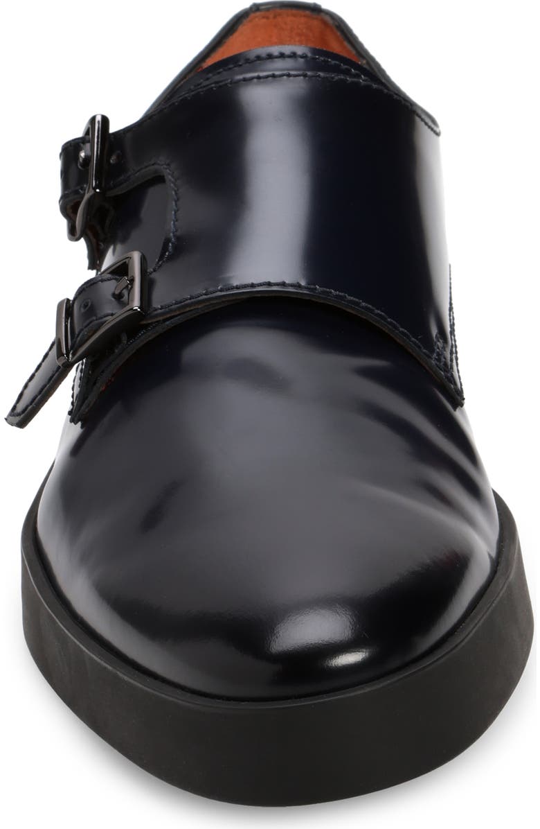 Santoni Monk Strap Sneaker, Alternate, color, Blue