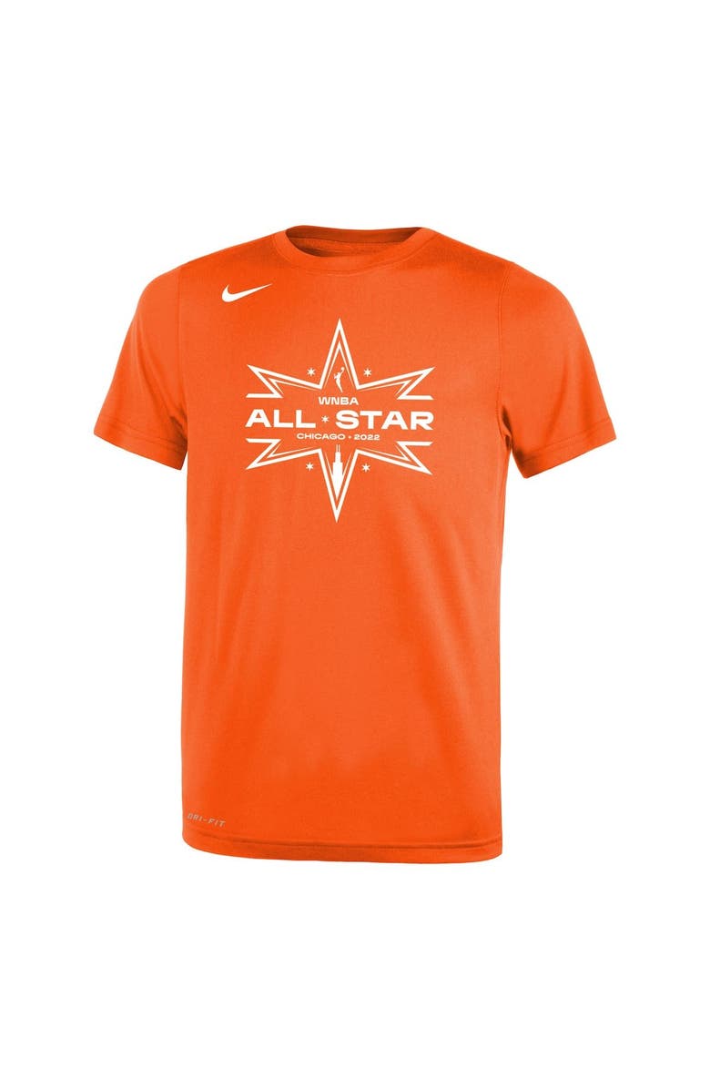 Nike Youth Nike Orange 2022 WNBA All-Star Game Logo Legend Performance T-Shirt, Alternate, color, Orange