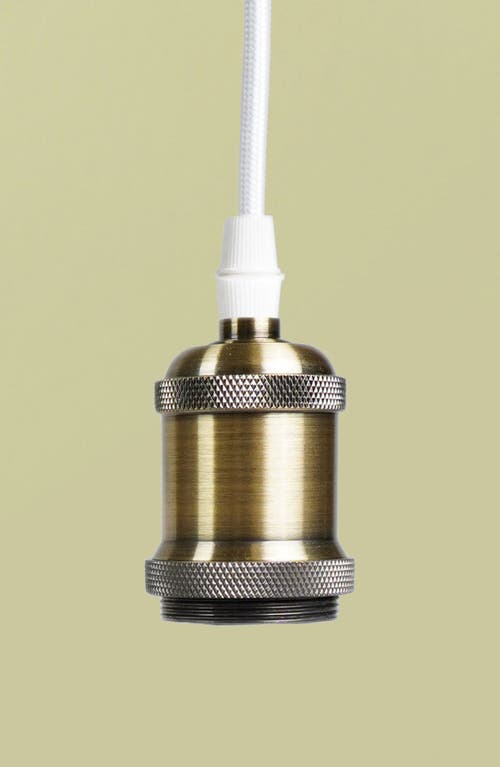 Soltech Modern Pendant Light And Socket In White/nickel