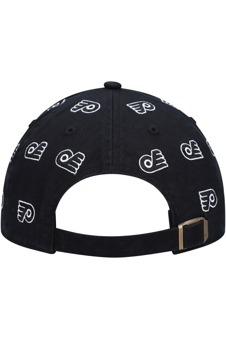 Women's '47 Black Philadelphia Flyers Confetti Clean Up Adjustable Hat, Alternate, color, Black