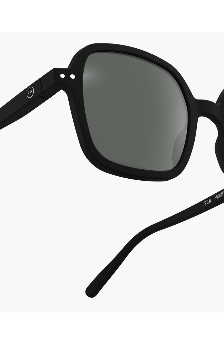 IZIPIZI Office 52mm Square Sunglasses, Alternate, color, Black